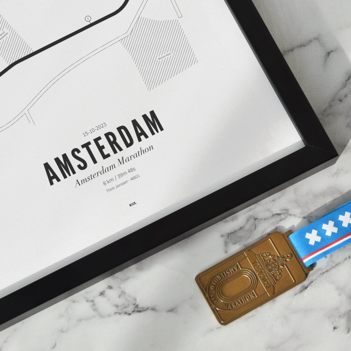Poster of 8km Marathon Amsterdam 2023 | WIJCK.